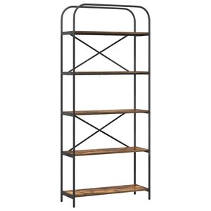 vidaXL Étagère Chêne fumé 80 x 30 x 183 cm Bois d'ingénierie