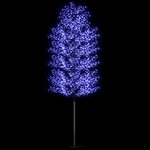 vidaXL Sapin de Noël 2000 LED bleu Cerisier en fleurs 500 cm