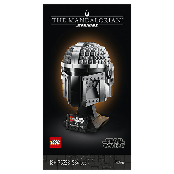 Casque du Mandalorien LEGO® Star Wars™ 75328 - Réplique à Construire pour Fans de Star Wars