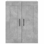 vidaXL Armoire murale gris béton 69 5x34x90 cm bois d'ingénierie