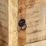 vidaXL Meuble TV 105x46x32 cm bois massif de manguier brut