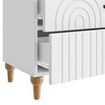 vidaXL Cabinet de chevet Blanc 62 x 34 5 x 48 cm Bois d'ingénierie