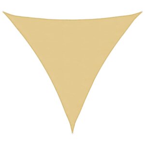 vidaXL Voile d'ombrage sable 3 6x3 6x3 6 m 100   polyester oxford