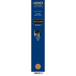 Bandes Klemmfix double soudure 210 x 26 mm pour timbres-poste. Fond - Noir