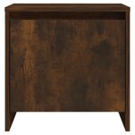 vidaXL Table de chevet chêne fumé 45x34x44 5 cm bois d'ingénierie