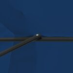 vidaXL Parasol de jardin Bleu et Noir 395 x 395 x 245 cm