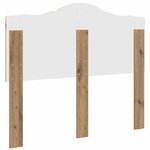 vidaXL Tête de lit Chêne artisanal 135 cm Bois d'ingénierie
