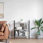 vidaXL Étagère Gris Sonoma 75 x 30 x 91 cm Bois d'ingénierie
