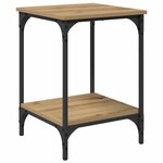 vidaXL Table basse Chêne artisanal 40 x 40 x 55 cm Bois d'ingénierie