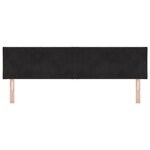 Tête de lit LED vidaXL Design en blocs de diamant Noir 180 cm Velours