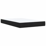 vidaXL Sommier à lattes de lit avec matelas Noir 120x200 cm Velours