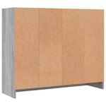 vidaXL Buffet sonoma gris 91x28x75 cm bois d'ingénierie