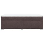 vidaXL Sommier à lattes de lit avec matelas Marron foncé 90x200 cm