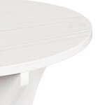 vidaXL Table basse 2 Pièces Blanc Bois massif en pin