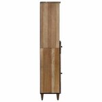 vidaXL Armoire de salle de bain avec tiroir Marron 38 x 33 5 x 160 cm