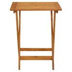 vidaXL Ensemble de bistro 3 Pièces beige polypropylène et bois massif