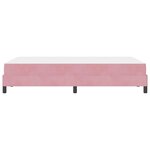 vidaXL Lit boxspring avec matelas Rose 120 x 200 cm Velours