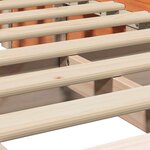 vidaXL Cadre de lit avec stockage Marron cire 80 x 200 cm bois