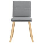 vidaXL Chaises à manger lot de 4 gris clair tissu