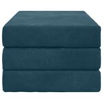 vidaXL Canapé-lit pliable 80 x 67 x 45 cm Bleu
