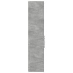 vidaXL Buffet haut gris béton 45x42 5x185 cm bois d'ingénierie