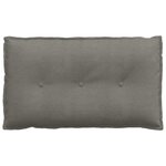 vidaXL Coussin de Dos Gris clair 80 x 50 cm Tissu en velours côtelé