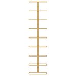 vidaXL Casier à vin mural pour 9 bouteilles Doré Fer