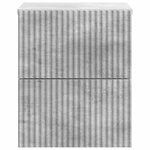 vidaXL Cabinet de chevet mural Gris béton 33 x 34 5 x 40 cm