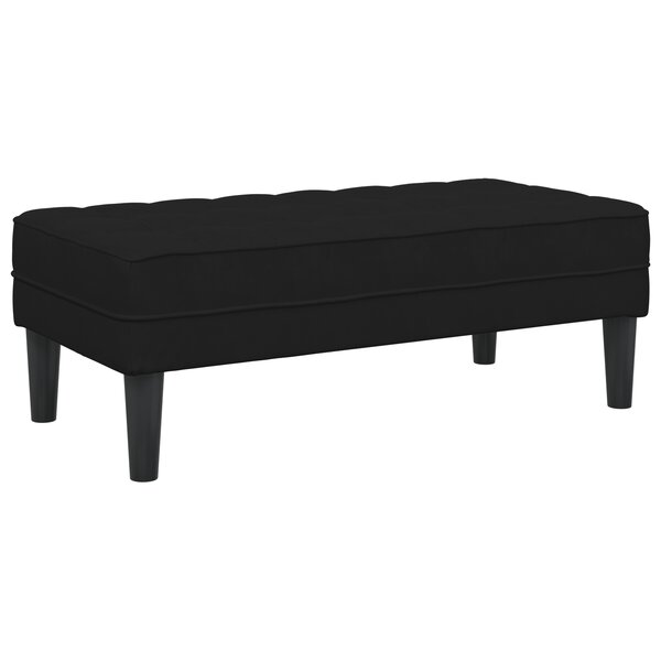 vidaXL Banc Noir 113x57x39 cm en velours
