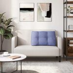 vidaXL Coussin de Dos Bleu denim 80 x 24 x 50 cm tissu