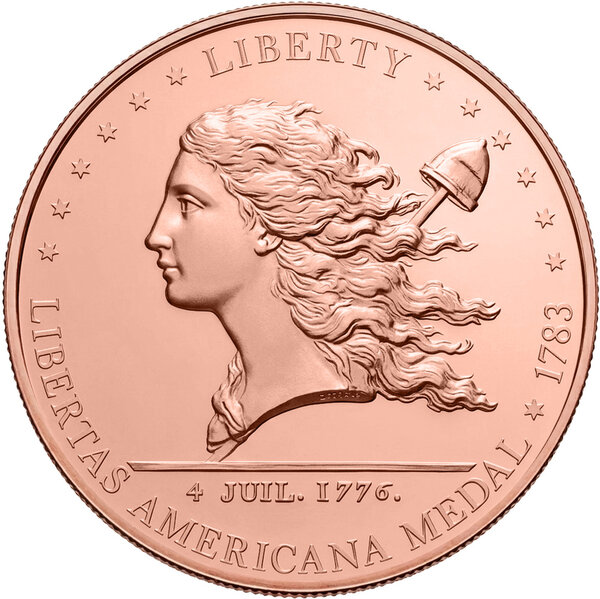 Monnaie LIBERTAS AMERICANA Liberty 5 Oz Cuivre 1$ Liberia 2026
