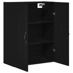 vidaXL Armoire Murale Chêne noir 69 5 x 34 x 180 cm Bois d'ingénierie