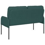 vidaXL Canapés avec coussin 110cm Vert foncé Contreplaqué