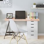 vidaXL Dessus de table 120x50x(2-6) cm bois de chêne massif non traité