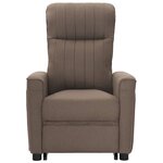 vidaXL Fauteuil Taupe Tissu