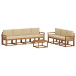 vidaXL Ensemble de canapés d'extérieur 8 Pièces Naturel et Beige
