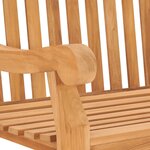 vidaXL Banc de jardin avec coussin 120 cm Bois de teck massif