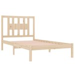 vidaXL Cadre de lit sans matelas bois massif 100x200 cm