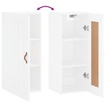 vidaXL Armoire murale blanc 34 5x34x90 cm bois d'ingénierie