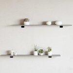 vidaXL Étagères murales 4 Pièces sonoma gris 100x10x1 5cm bois ingénierie