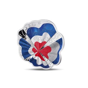 Moulin Rouge Monnaie de 10€ Argent colorisée