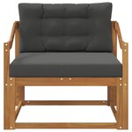 vidaXL Sofa de milieu extérieur Naturel