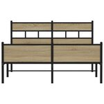 vidaXL Cadre de lit sans matelas chêne sonoma 140x200 cm