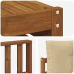vidaXL Ensemble de canapés d'extérieur 7 Pièces Naturel et Beige