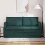 vidaXL Canapé Vert foncé 156 x 82 x 85 cm tissu