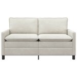 vidaXL Canapé Crème 156 x 81 x 87 5 cm Velours