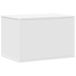 vidaXL Meuble de bac à litière pour chat blanc bois d'ingénierie