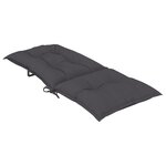 vidaXL Coussins de chaise de jardin à dossier haut lot de 6 anthracite