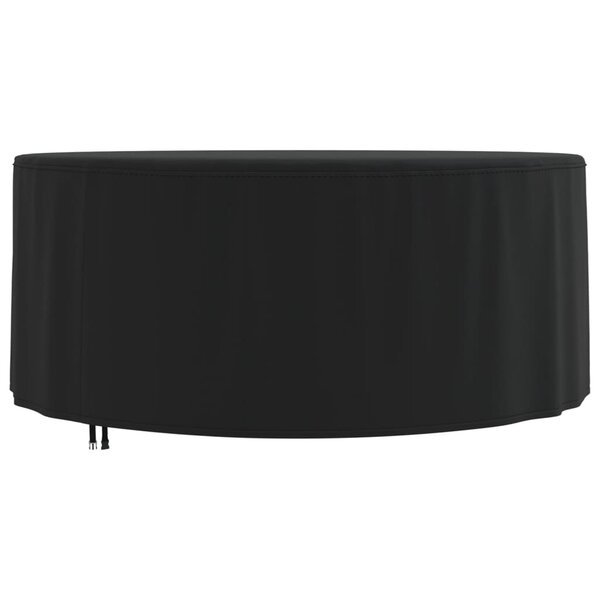 vidaXL Housse de salon de jardin rond noir Ø 182x71 cm oxford 420D