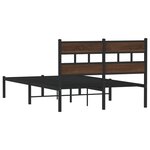 vidaXL Cadre de lit sans matelas avec tête de lit 120x200 cm